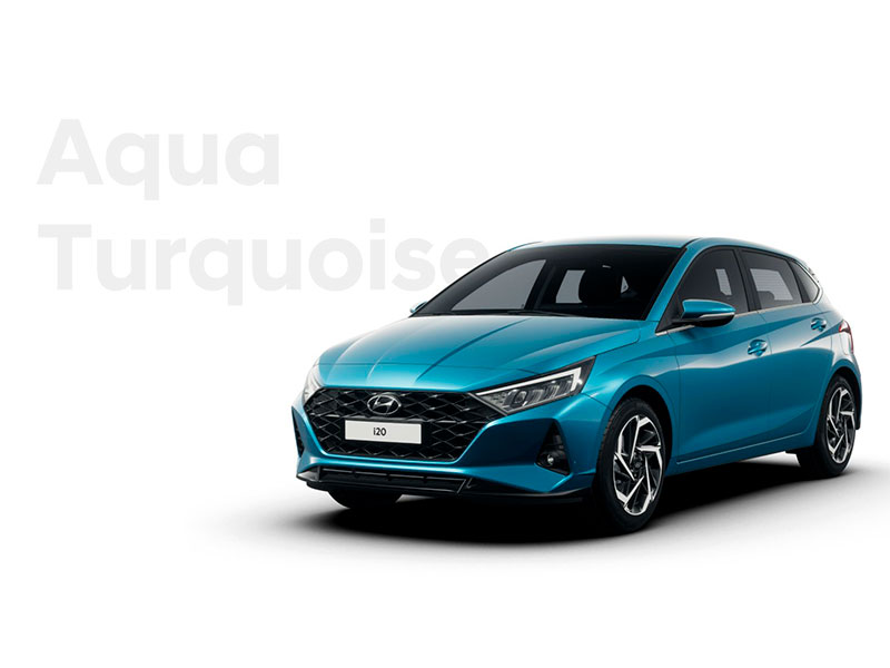 Nuevo Hyundai i20 color Aqua Turquoise