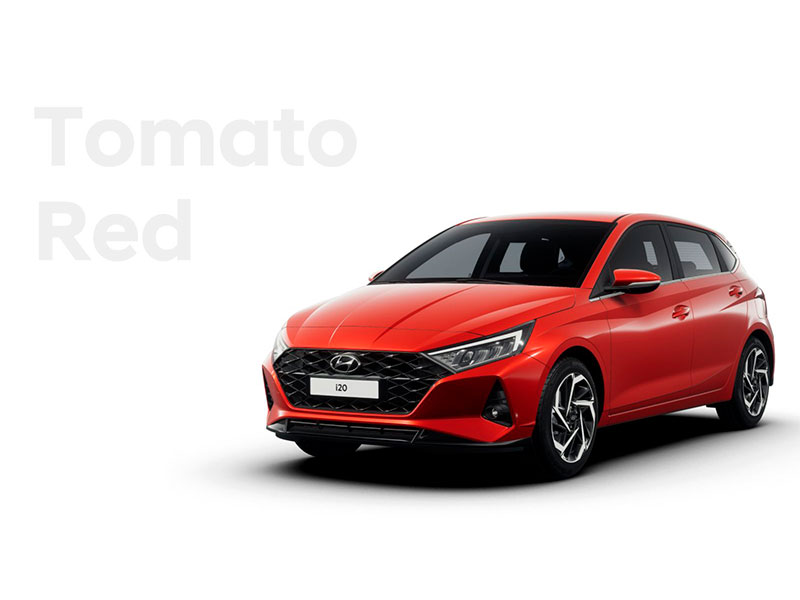 Nuevo Hyundai i20 color Tomato Red